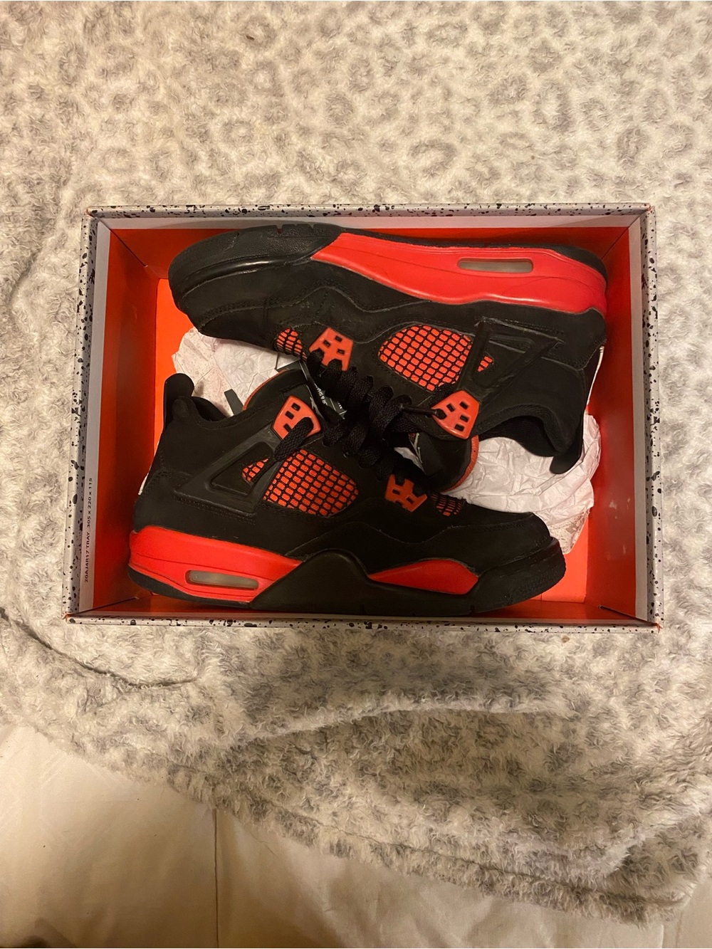 Jordan Kids' Black and Red Retro Basketball Sneakers